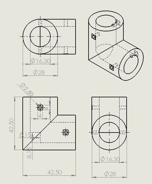 Fig.1 アームジョイント設計図