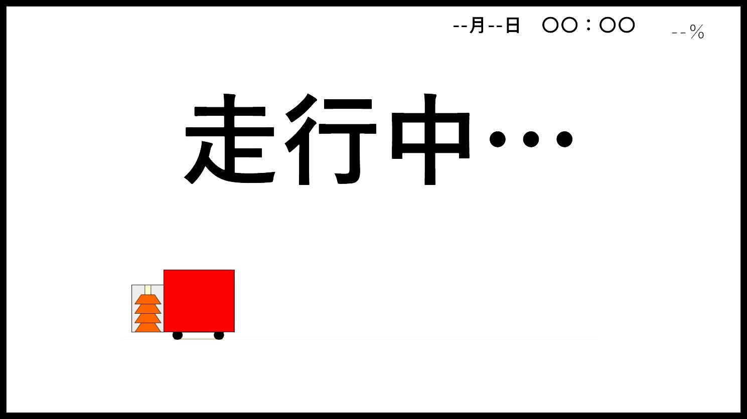 Fig.6 走行中画面